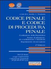 Codice penale e codice di procedura penale. Con CD-ROM di Aldo Areddu, C. Trombetta edito da Buffetti