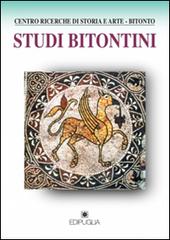 Studi bitontini vol. 99-100 edito da Edipuglia