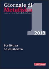 Giornale di metafisica (2013) vol.1 edito da Morcelliana