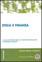 Etica e finanza edito da Franco Angeli
