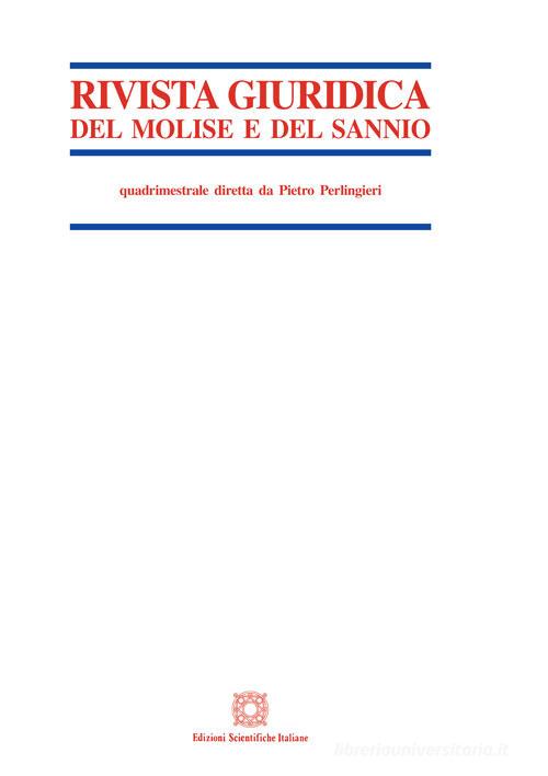 Rivista giuridica del Molise e del Sannio (2018) vol.2 edito da Edizioni Scientifiche Italiane