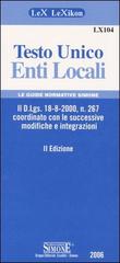 Testo unico enti locali edito da Edizioni Giuridiche Simone