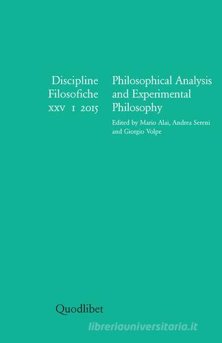 Discipline filosofiche (2015). Ediz. multilingue vol.1 edito da Quodlibet