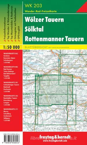 Wolzer Tauern 1:50.000 edito da Freytag & Berndt