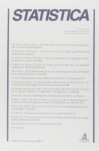 Statistica (2001) vol.1 edito da CLUEB