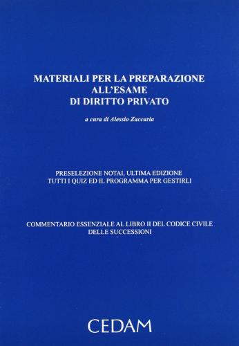 Materiali per la preparazione all'esame di diritto privato. Con CD-ROM edito da CEDAM