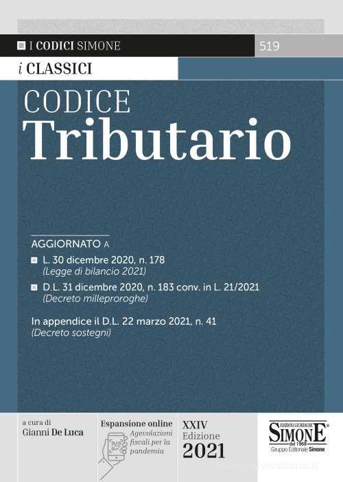 Codice tributario. Con espansione online edito da Edizioni Giuridiche Simone