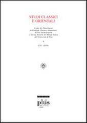 Studi classici e orientali (2010) vol.56 edito da Plus