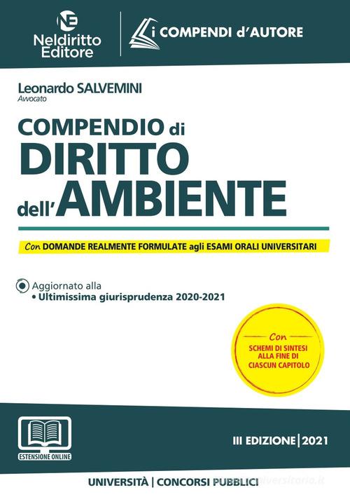 Compendio di diritto dell'ambiente di Leonardo Salvemini edito da Neldiritto Editore