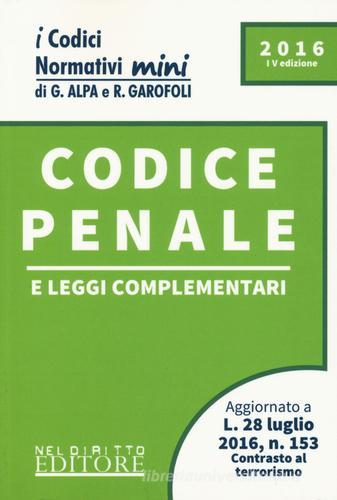 Codice penale e leggi complementari edito da Neldiritto Editore