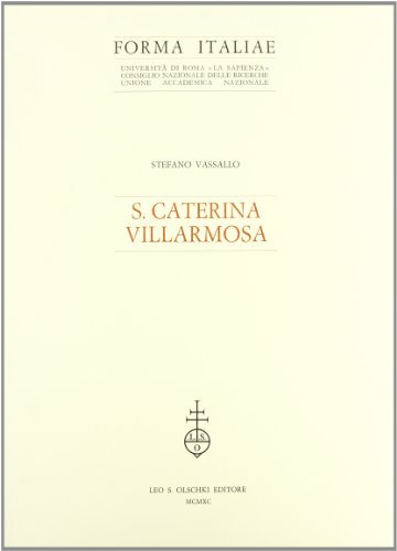 S. Caterina Villarmosa di Stefano Vassallo edito da Olschki
