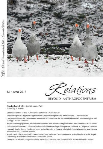 Relations. Beyond Anthropocentrism (2015) vol.5.1 edito da LED Edizioni Universitarie
