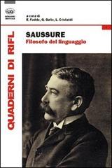 Saussure filosofo del linguaggio edito da Bonanno