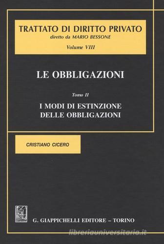 Le obbligazioni vol.8.2 di Cristiano Cicero edito da Giappichelli
