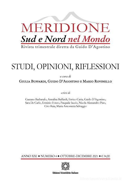 Meridione (2021) vol. 4 edito da Edizioni Scientifiche Italiane