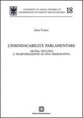 L' insindacabilità parlamentare di Erik Furno edito da Edizioni Scientifiche Italiane