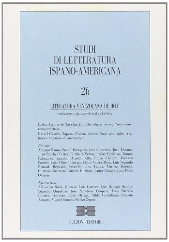 Studi di letteratura ispano-americana vol.26 edito da Bulzoni