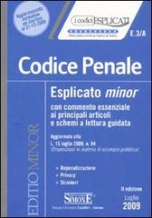 Codice penale. Esplicato minor. Con commento essenziale ai principali articoli e schemi a lettura guidata edito da Edizioni Giuridiche Simone