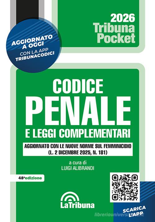 Codice penale e leggi complementari edito da La Tribuna