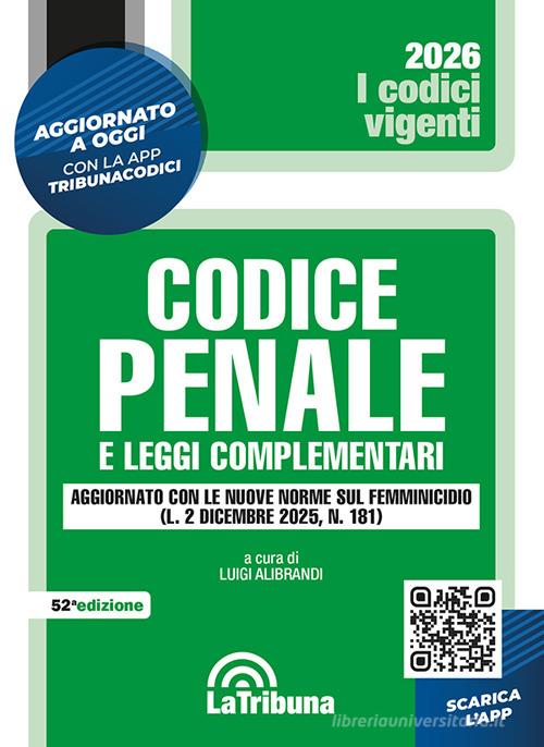 Codice penale 2026 edito da La Tribuna