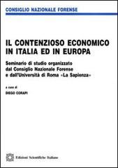 Il contenzioso economico in Italia ed in Europa edito da Edizioni Scientifiche Italiane