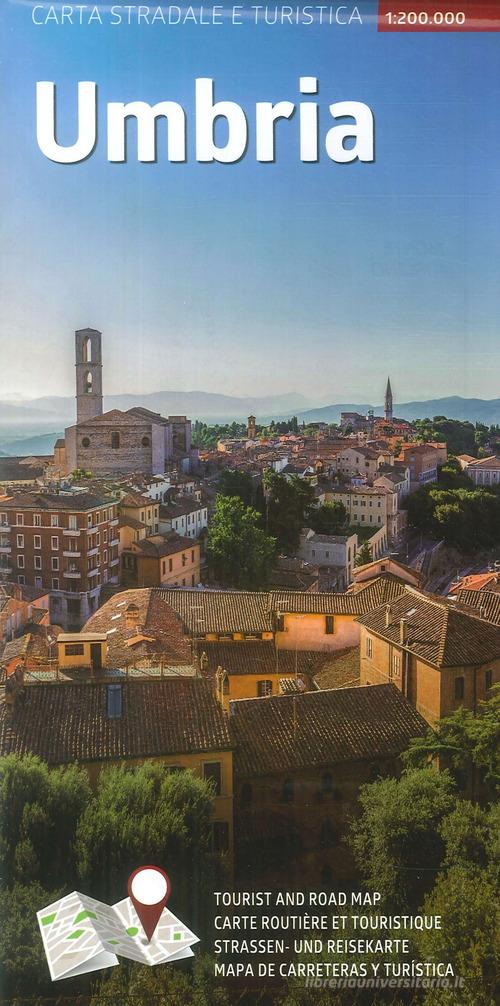 Carta stradale e turistica plastificata. Umbria. 1:200.000 edito da Lozzi Editori