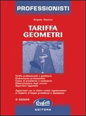 Tariffa geometri di Angelo Desina edito da Buffetti