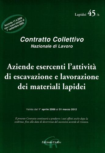 CCNL aziende lapidei edito da CieRre