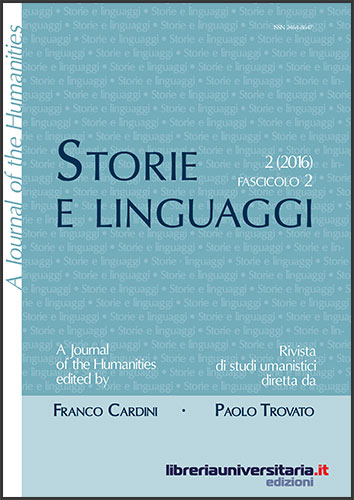 Storie e linguaggi. Rivista di studi umanistici (2016) vol. 2 edito da libreriauniversitaria.it