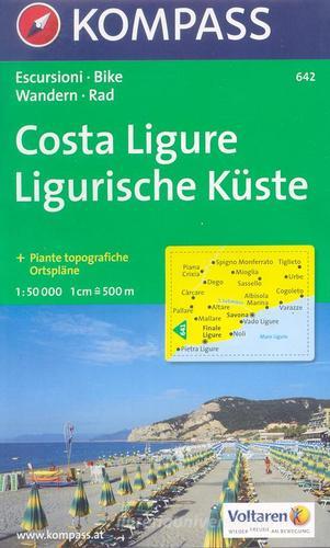 Carta escursionistica n. 642. Costa Azzurra, Liguria. Costa ligure, Finale Ligure, Savona 1:50.000 edito da Kompass
