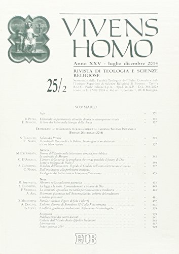 Vivens homo (2014) vol.25.2 edito da EDB