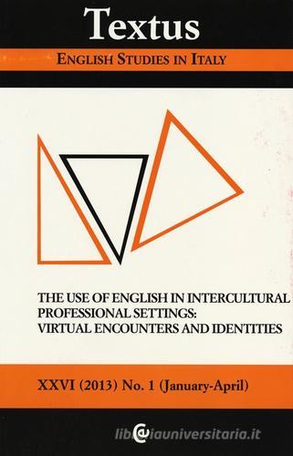 Textus. English studies in Italy (2013) vol.1 edito da Carocci