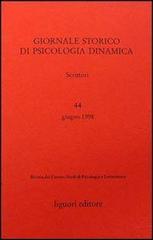 Giornale storico di psicologia dinamica vol.44 edito da Liguori