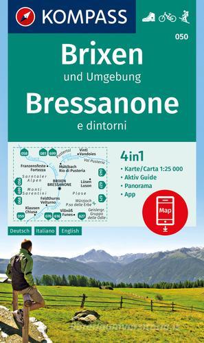 Carta escursionistica n. 050. Bressanone e dintorni 1:25.000. Ediz. italiana, tedesca, francese e inglese edito da Kompass