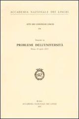 Problemi dell'università. Seminario (Roma, 18 aprile 2001) edito da Accademia Naz. dei Lincei