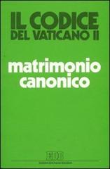 Il matrimonio canonico fra tradizione e rinnovamento edito da EDB