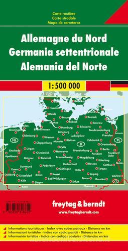 Germania nord 1:500.000 edito da Freytag & Berndt