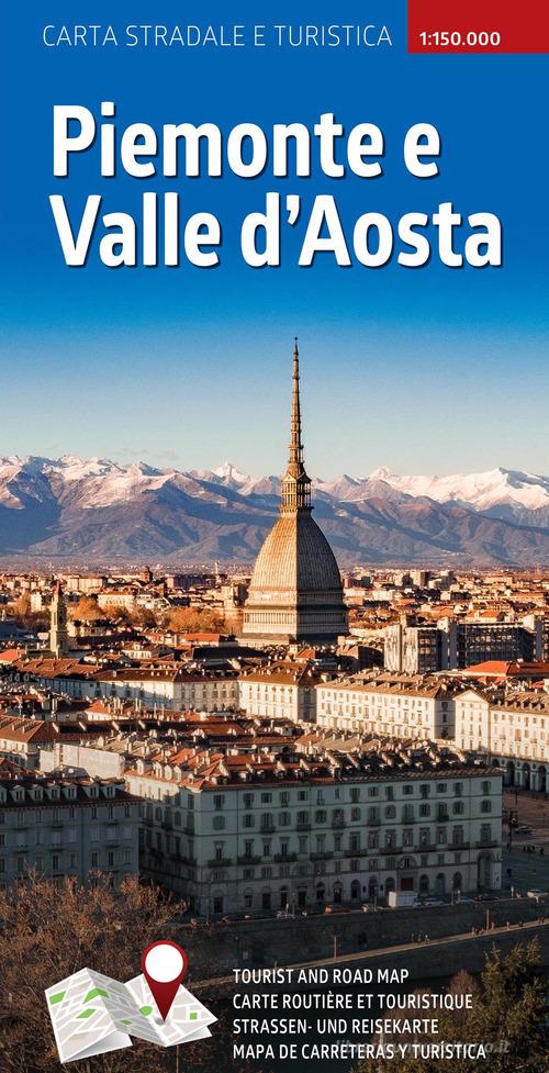Piemonte e Valle d'Aosta. Carta stradale e turistica plastificata 1:300.000 edito da Lozzi Editori