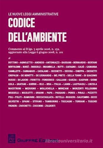 Codice dell'ambiente edito da Giuffrè