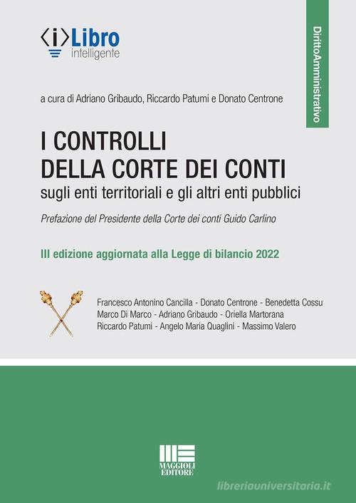 I controlli della Corte dei Conti sugli enti territoriali e gli altri enti pubblici edito da Maggioli Editore