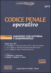 Codice penale operativo. Annotato con dottrina e giurisprudenza edito da Edizioni Giuridiche Simone