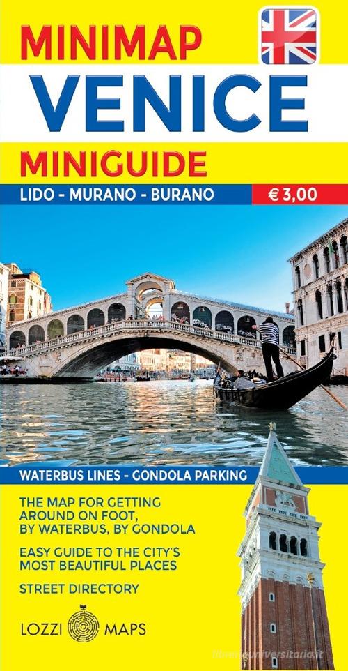 Venezia. Miniguida e minimappa. Ediz. inglese edito da Lozzi Publishing