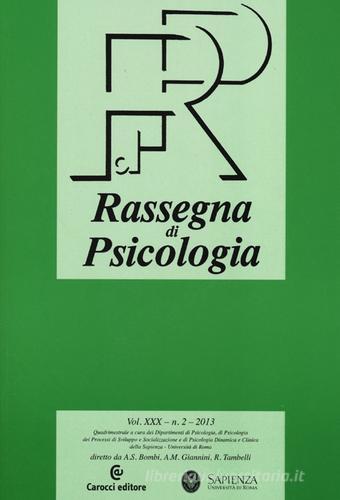 Rassegna di psicologia (2013) vol.2 edito da Carocci
