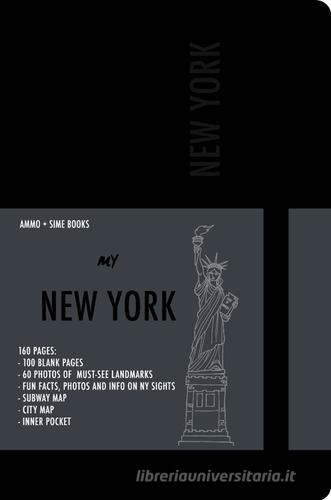 New York visula notebook. Black night di Russo William Dello edito da Sime Books