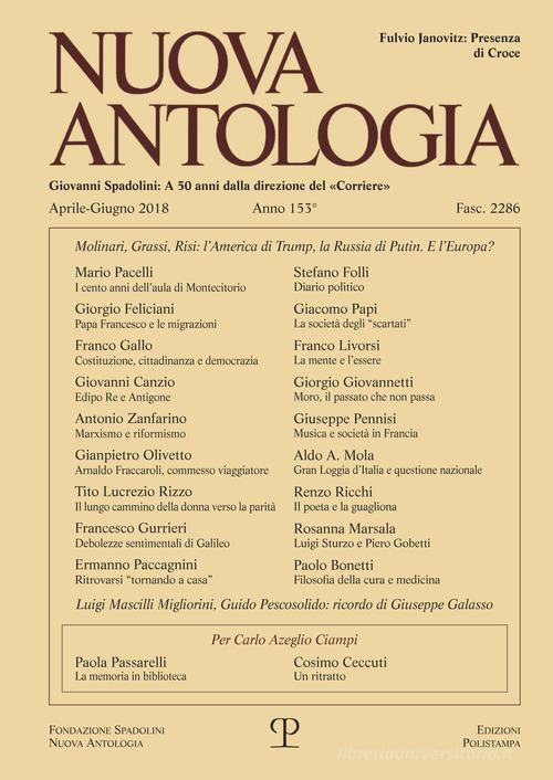 Nuova antologia (2018) vol.2 edito da Polistampa