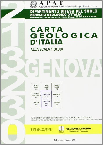 Carta geologica d'Italia 1:50.000 FFi 213-230. Genova. Con note illustrative edito da Ist. Poligrafico dello Stato