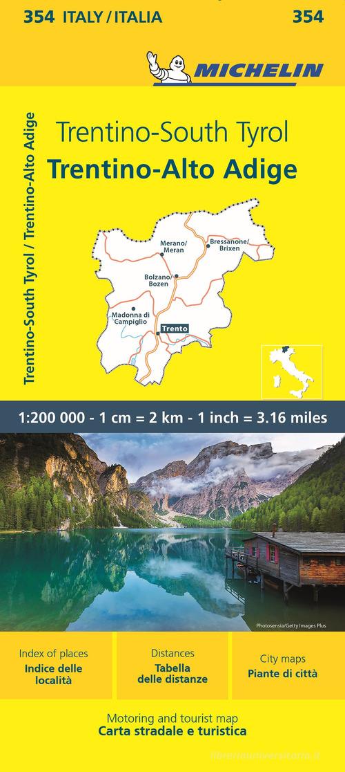 Trentino Alto Adige 1:200.000 edito da Michelin Italiana
