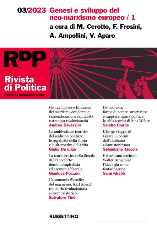 Rivista di politica (2023) vol. 3 edito da Rubbettino