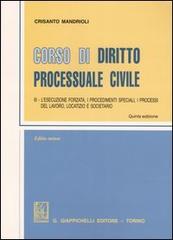 Corso di diritto processuale civile. Ediz. minore vol.3 di Crisanto Mandrioli edito da Giappichelli