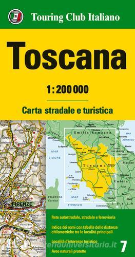Toscana 1:200.000. Carta stradale e turistica edito da Touring